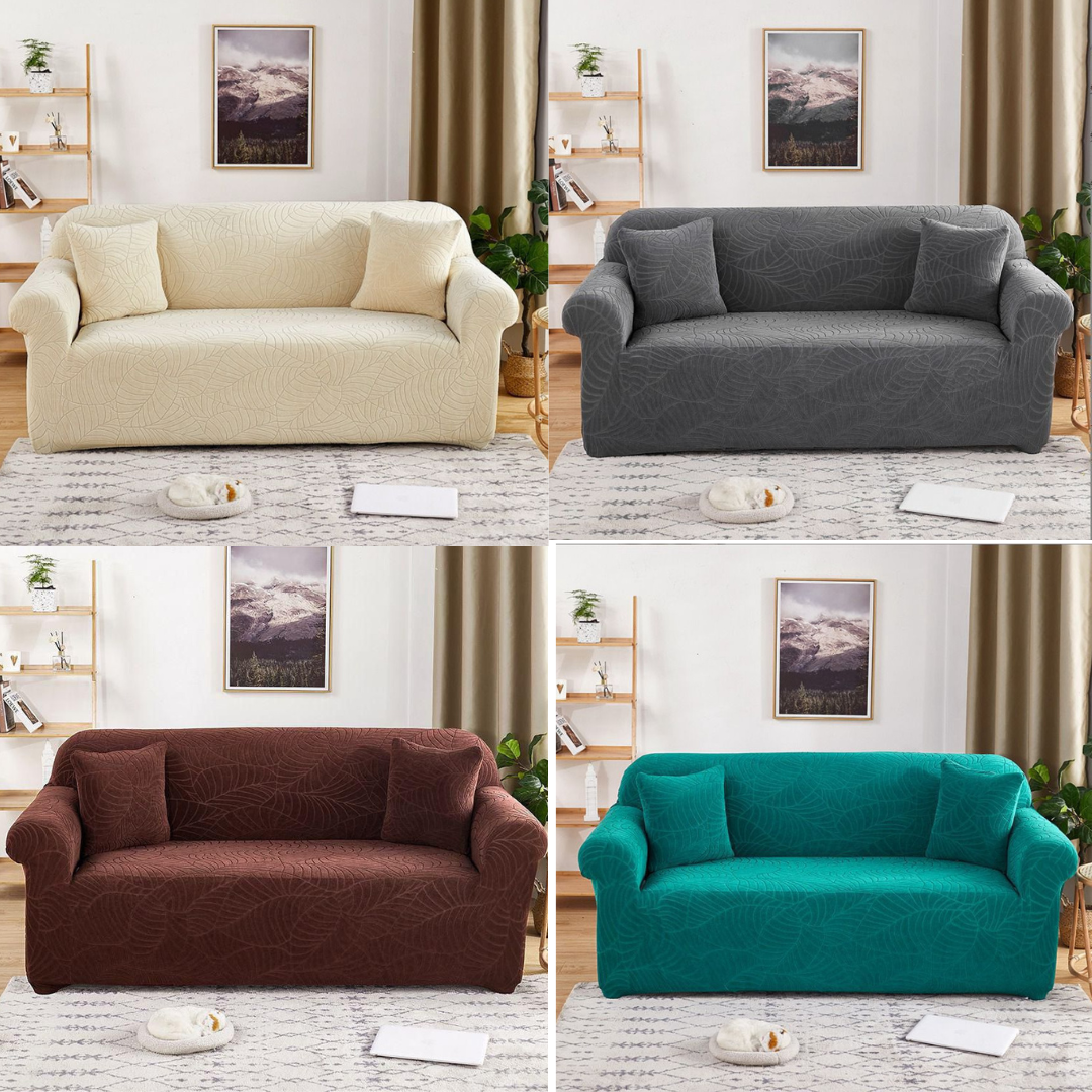 Damask Plain Sofa Covers02 (2 Seater)